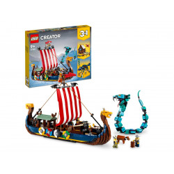 LEGO 31132 CREATOR Nave vichinga e Jormungandr