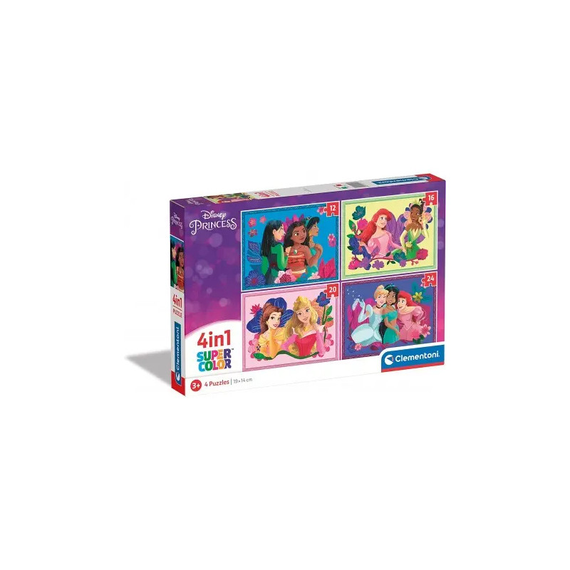 4IN1 PUZZLE DISNEY PRINCESS