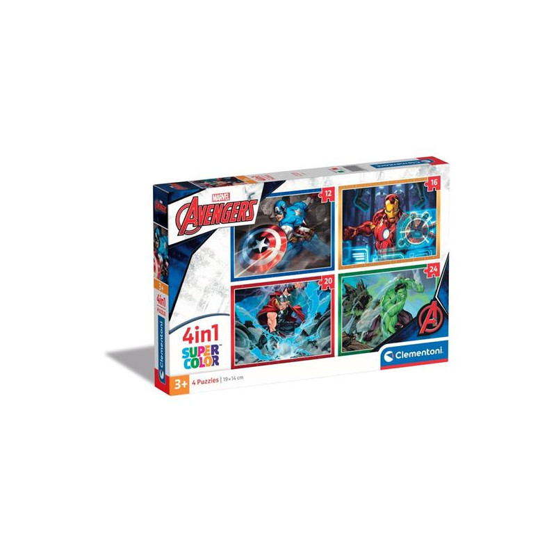 CLEMENTONI PUZZLE 4IN1 MARVEL AVENGERS