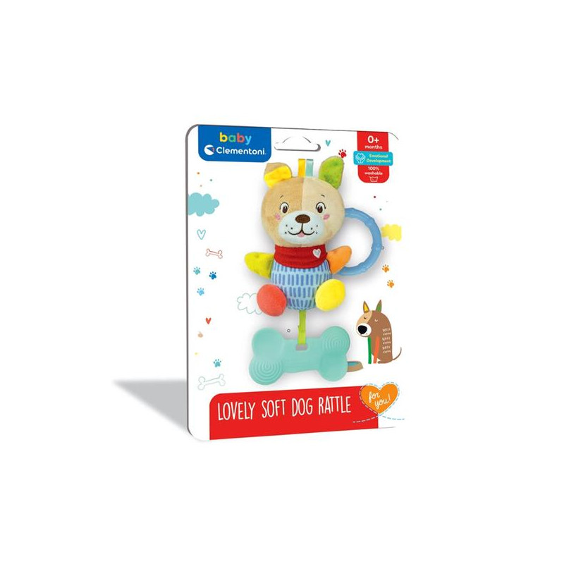 SOFT DOG RATTLE 2022-K